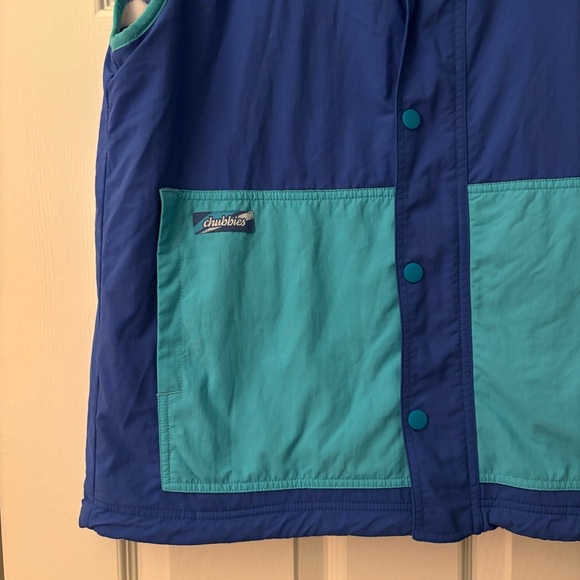 Chubbies 501 Reversible Fleece Sherpa Vest L Outdoor Camping Retro 90s Y2K Hike - Picture 3 of 10